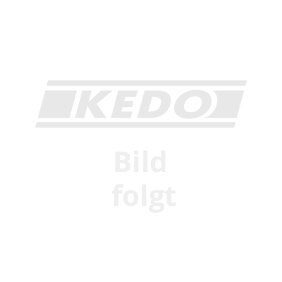 KEDO Edelstahl-Hitzeschutzblech, 1.5mm Blech, Lochabstand 228mm, Länge ca. 285mm, Breite 40mm, mittig 30° gewinkelt