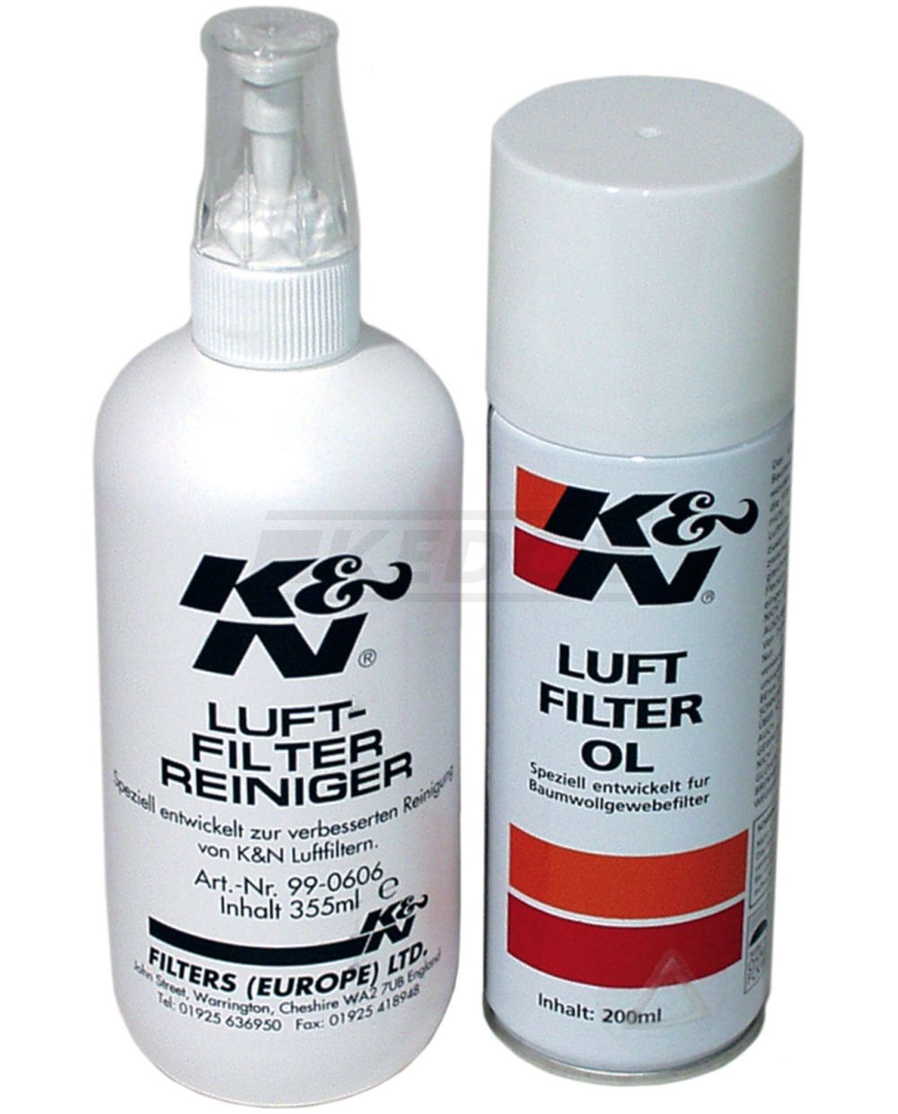 K&N Air Filter Cleaning/Recharge Kit 99-5003EU (12 oz. Bottle Air Filter  Cleaner + 6.5 oz. Aerosol Spray Can Filter Oil)