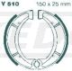 EBC Brake Shoes, Front/Rear (Vehicle Type Approval) (for TT500 see Item 10023)