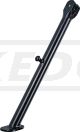 KEDO HeavyDuty Side Stand, for 10mm frame hole and 1 spring (or 2 nested), with stop limiter, black plastic coated