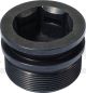 Fork Leg Top Nut, aluminium black anodized, CNC milled, 1 piece, OEM reference # 1U6-23111-M1, AF19
