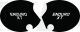 Seitendeckelaufkleber-Set 'Enduro XT', rechts+links, schwarz (Schrift weiß)