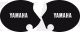 Seitendeckelaufkleber-Set 'YAMAHA' rechts+links, schwarz (Schrift weiß), HeavyDuty-Ausführung laminiert, OEM-Vergleichs-Nr. 4E5-21787-00