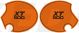 Seitendeckelaufkleber-Set 'New El Toro' / orange 'XT 500', 1 Paar, rechts+links, Schriftzug angelehnt an US-Version der TT von 1980