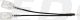 Masseverteiler Japanstecker auf 4x Japanbuchse, 0.75qmm, Länge ca. 14cm, schwarz (universell z.B. für zentralen Massepunkt Rücklicht/Blinker)