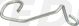 Cable Guide for Throttle Cables, mounting on lamp bracket top right, OEM reference # 1E6-23389-00, steel zinc plated