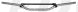 Alu-Lenker 'Cross' flach, leicht gekröpft (Strebe geschraubt), silber, (BxHxT) 812x80x92mm, Innendurchmesser 14mm