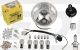 Powerdynamo Extension Kit H4, incl. reflector, adapter loom, AGM-battery, bulbs, horn, flasher relay and small parts