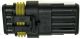 AMP SUPERSEAL 1,5 SERIE, 4er Stecker/Buchsen-Set wasserdicht (IEC 529 sowie der DIN 40050 IP 67) (OHNE Kontakte/Stopfen)