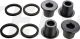 KEDO Top Yoke Bushings (Massive) for Handlebar Clamp, Black Plastic, Set of 4