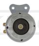Hupe 12V e-geprüft, 100db, chrom/schwarz, Durchmesser ca. 65mm, Rückseite gelb verzinkt, mit Gummilagerung zwischen Hupe/Halter