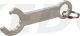 Key Fob, stainless steel, tool for 10 mm/13 mm external hexagon and bottle opener, dimensions approx. 70 x 23 mm