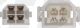 4er Steckergehäuse-Set INKLUSIVE 2x4 Rund-Kontakte (Gehäuse mit Rastung)
