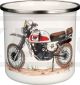 Nostalgie-Henkelbecher 'XT500 Paris- Dakar', circa 300ml, Emaille mit Metallrand (Handspülen empfohlen), im Geschenkkarton