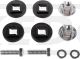 Lampenbefestigungs-Set »Easy-Mount«, 2x Aluminium-Buchse mit M8-Gewinde / 4x Gummi, zur Befestigung des orig. Metall- und Kunststoffscheinwerfer