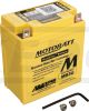AGM-Batterie MOTOBATT 12V, wartungsfrei befüllt, auslaufsicher durch AGM-Technologie (Glasfaservlies), Typ YB3L-A bzw. YB3L-B