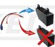 Adapter Cable for Converting XT500 XSTART Battery Case to Vehicle Battery Item 41938LIT, handmade by the KEDO team