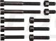 Replika-Schrauben-Set Zylinder/-kopf (schwarz verzinkt, Festigkeit 8.8, M6, Innensechskant-Kopf)
