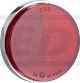 Reflektor rund/rot, verchromtes Gehäuse, Durchmesser 55/59mm, 1 Stück, mit M5-Gewinde, e-geprüft