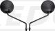 Mirror-Set RH/LH, black stem and housing, diameter 105mm, stem approx. 145mm