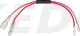 Universal-Kabelsatz 6.3mm-Buchse und -Stecker auf 2x Japanstecker, Kabellänge inkl. Stecker 18cm