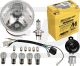 Kit complémentaire H4 pour art. 50544 et 50555, contient toute la périphérie (ampoules, batterie AGM sans entretien, klaxon, centrale, optique et amp. H4).