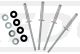 Nieten-Set silber, kompl. mit O-Ringen + U-Scheiben, ermöglicht die Reparatur der Ritzelabdeckung (12tlg. inkl. Ersatzniete)