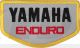'ENDURO'-Patch approx. 88x52mm, Black/Red/Yellow on Grey Ground