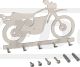 Keyboard/Coat Rack 'XT500', size 178x113mm, 5 hooks, 2mm stainless steel, incl. dowels & stainless steel bolts