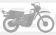 XT500'80-Aufkleber, stilisiertes Motiv vom Baujahr 1980, silber, Abm. ca. 100x58mm, 1 Stück