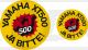 Sticker »XT500 JA BITTE«, diameter 50mm or 80mm, 1 piece