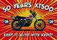 Poster 50 Years of XT500, Motif »Splash« , DIN A2 59.4x42 cm, poster paper 200g/m², four-color print, matte