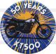 50 Years XT500 Kühlschrankmagnet, 1 Stück, Durchmesser circa 37mm