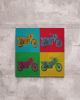 XT500 1976 PopArt-Druck, Leinwand auf Holz-Keilrahmen, Abmessungen 50x50x2cm, 4-farb Druck, 260g/m² Polyester Stretch-Canvas