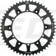 52Z Kettenblatt, Aluminium CNC gefräst, schwarz matt eloxiert