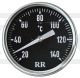 RR-Öltemperatur-Direktmesser RR34 mit SCHWARZEM Ziffernblatt