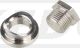 Bague filetée inox à souder pour raccord de sonde lambda, avec bouchon zingué, M18x1.5