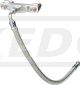 KEDO Direktschmierung 'Classic' mit Stahlflexschlauch, CNC-gefrästes silber eloxiertes Aluminium-Verteilerstück
