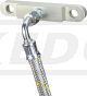 KEDO Direktschmierung Sonderserie 'Classic' mit Stahlflexschlauch, silber eloxiertes Aluminium-Verteilerstück, 90er-Jahre Design