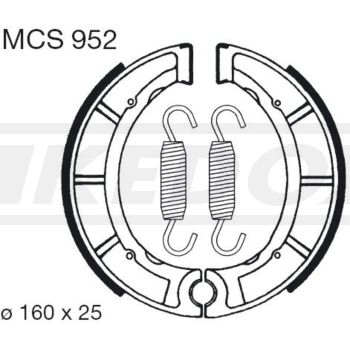 TRW-LUCAS Brake Shoes Front/Rear (Vehicle Type Approval) -></picture> see item no. 29485 alternatively