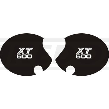 Side Cover Sticker Set 'XT 500', 1 pair, right+left, lettering based on US version of the TT from 1980