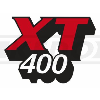 Tank-Emblem / Logo / Schriftzug 'XT400' rot/weiß/schwarz, 1 Stück