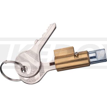 Steering Lock with 2x Straight Key, Ø12mm, length 38.5mm, locking pin Ø10/12.5mm