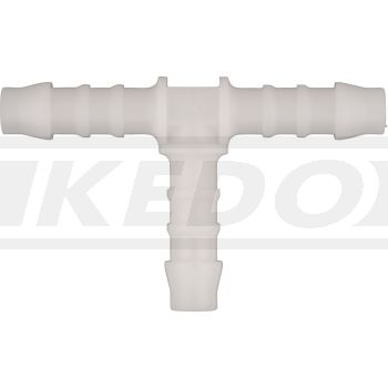 T-Piece Fuel Line Fitting 6mm (Plastic)