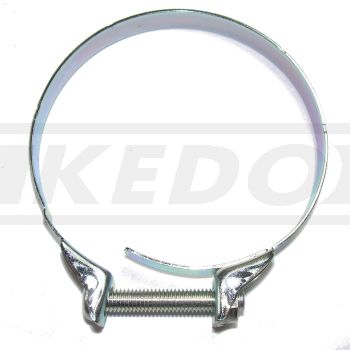 Hose Clamp Intake Tract, SR/XT500: Intake Manifold & Carburettor Rear, , XT600'87-/XT600Z'86-: Rear Carburettor, right, 1 piece (OEM)