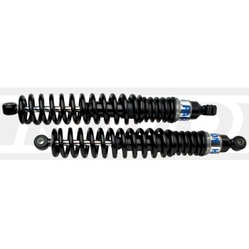 HAGON Enduro TwinShock Absorber 390mm Blackline, 1 Pair (Not Street Legal, incl. hook wrench)