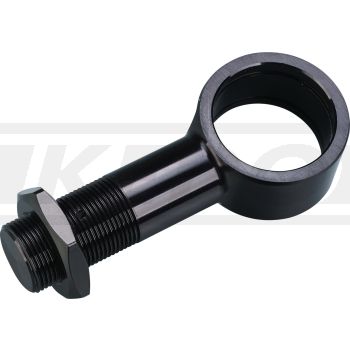 YSS Federbeinauge +20mm, Gewinde M16x1.0  / Augendurchmesser innen 26mm / Breite 18mm, schwarz eloxiert, 1 Stück