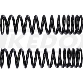 YSS Replacement/Tuning Spring for 370mm Rear Shocks, 1 pair, black, recommended for load/driver's weight 70-95kg (Vehicle Type Approval)