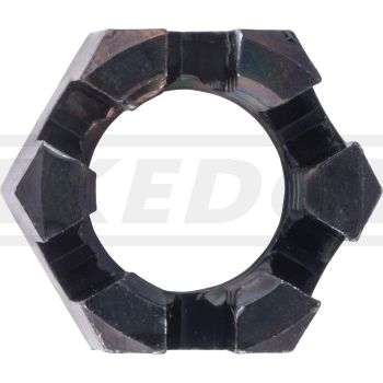 Nut for Side Stand, M10x1.25 Crown Nut, Suitable for Cotter Pin