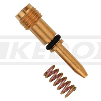 CO Screw (Pilot Mixture Screw) incl. spring + O-ring, OEM reference # 525-14123-00